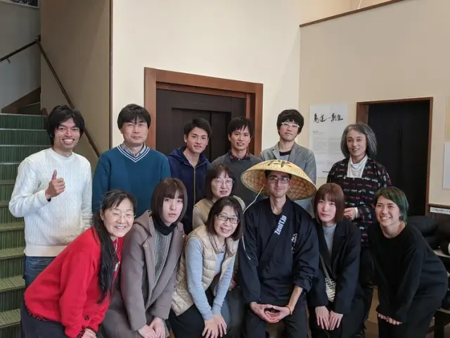 Amil with Japanese students and staff in his ZenIT programming school