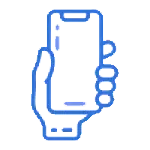 phone in hand icon